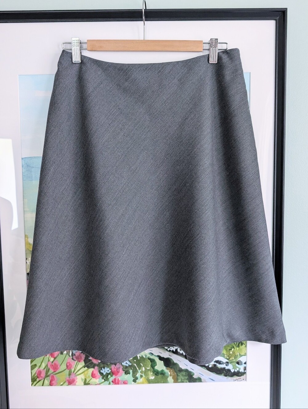 Tilley Classic A-Line Skirt in Charcoal Gray